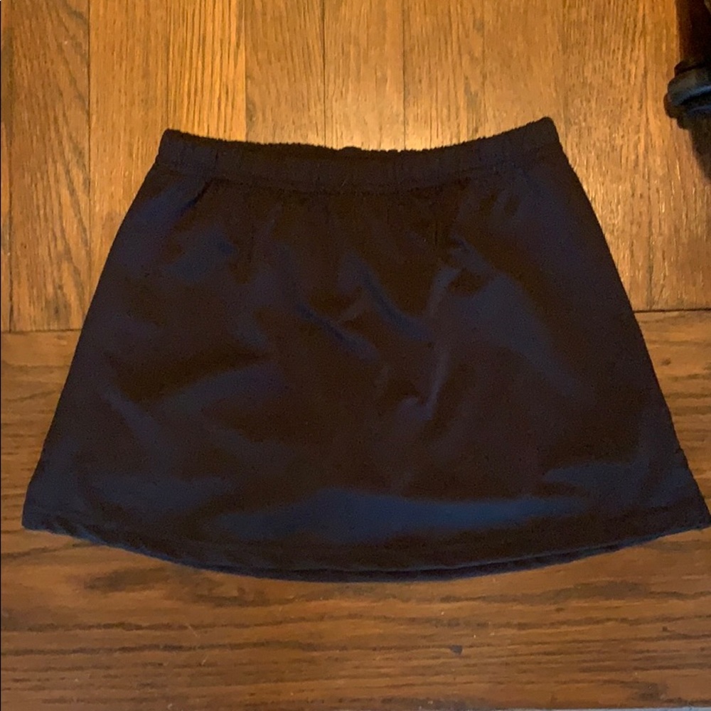 Black tennis skirt